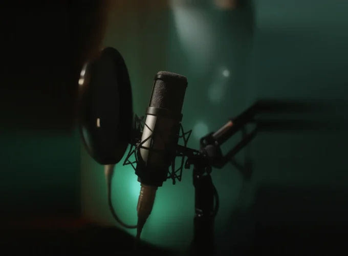 Studio Microphone Close-Up